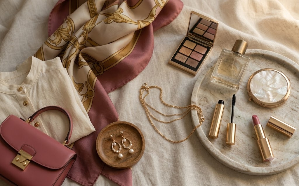 Elegant woman in Classic Aura fashion — timeless style